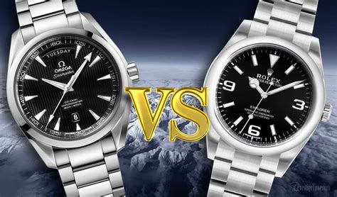 rolex explorer vs omega.